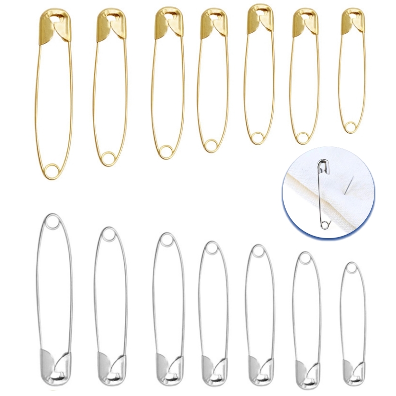 Brooch Pin Gold - 100 sztuk/partia Agrafki ze stali nierdzewnej