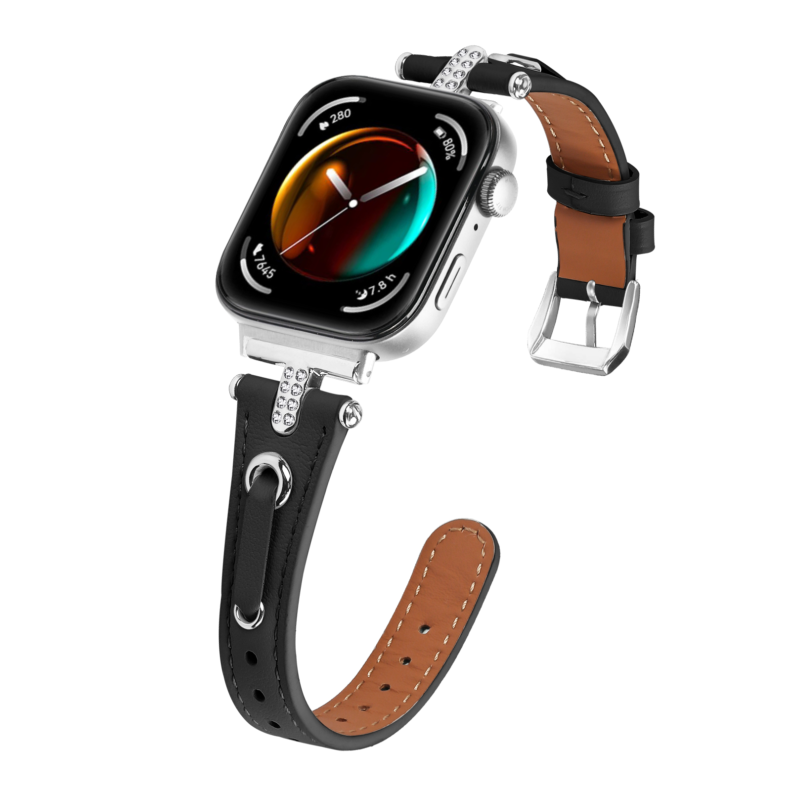 Women Accessories In English - Skórzany pasek do Huawei Watch Fit