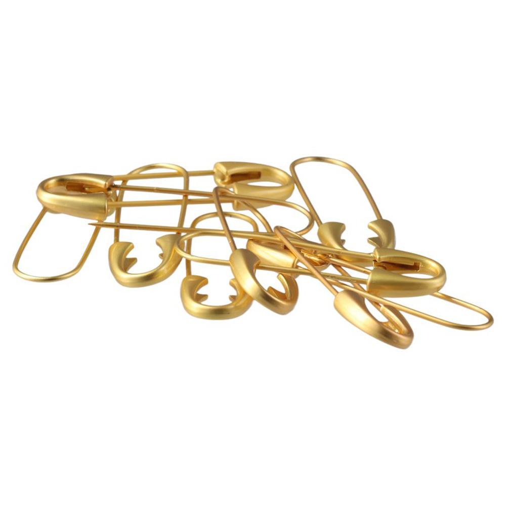 Brooch Pin Gold - 10 szt. DIY Metalowe Złote Broszki