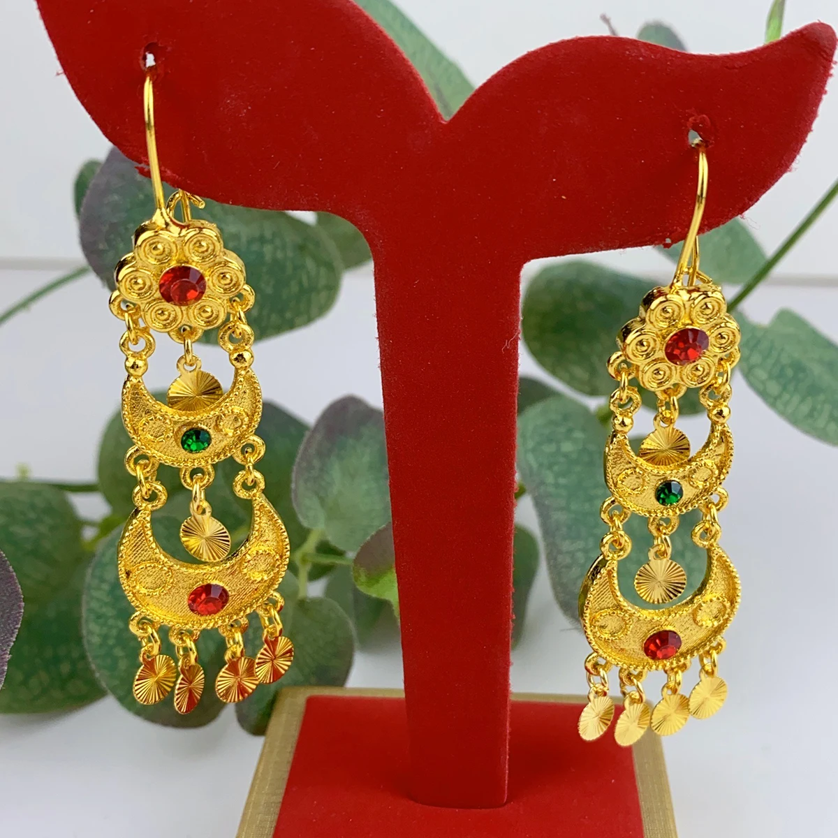 Indyjskie wiszące kolczyki biż – Women Accessories Dubai recenzja i cena