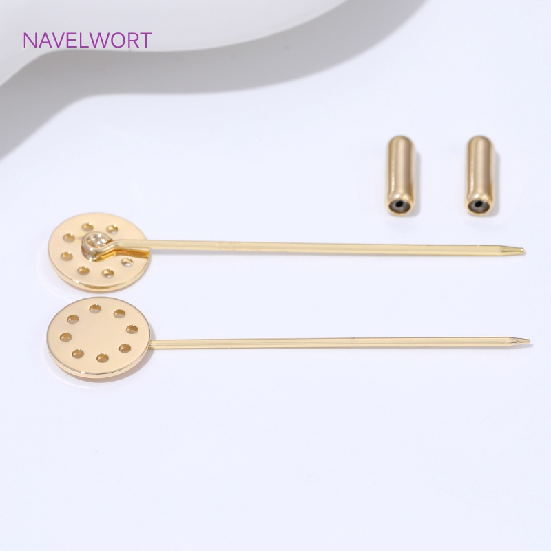 Długie broszki-ścigaczki pozła – Brooch Pin Gold recenzja i cena