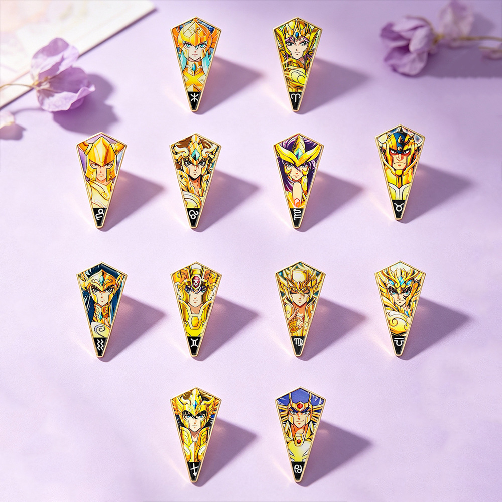 6-12 szt. Anime Saint Seiya Em – Brooch Pin Gold recenzja i cena