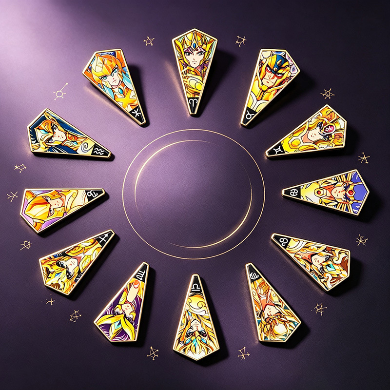 6-12 szt. Anime Saint Seiya Em – Brooch Pin Gold recenzja i cena