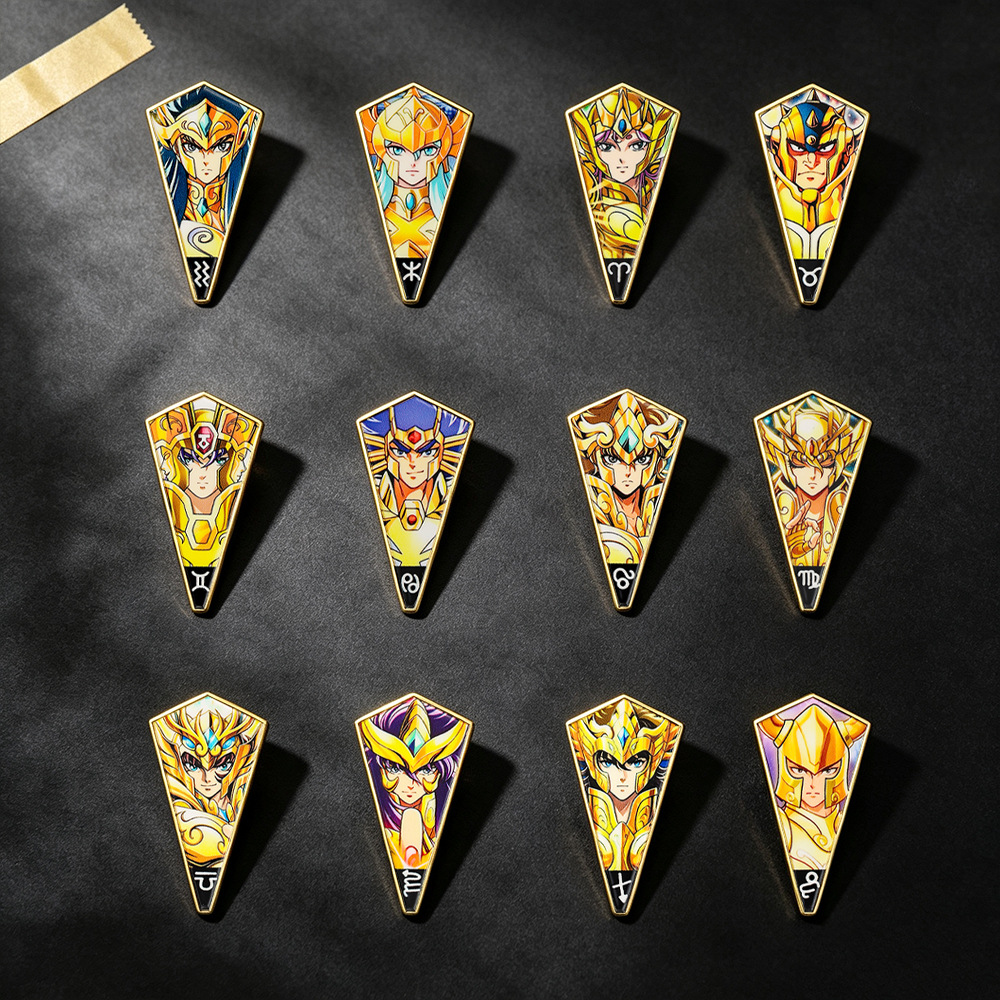 6-12 szt. Anime Saint Seiya Em – Brooch Pin Gold recenzja i cena