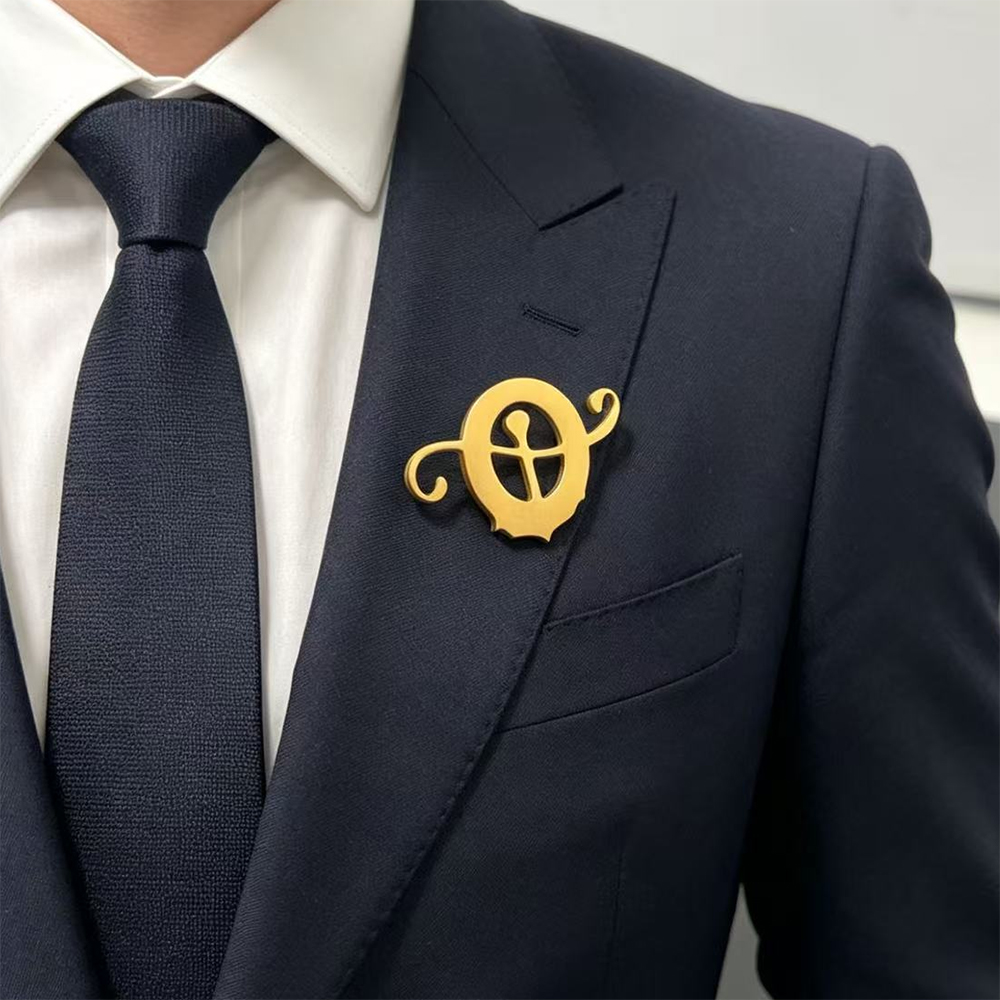 Stal Nierdzewna Własne Logo Cz – Brooch Pin Gold recenzja i cena