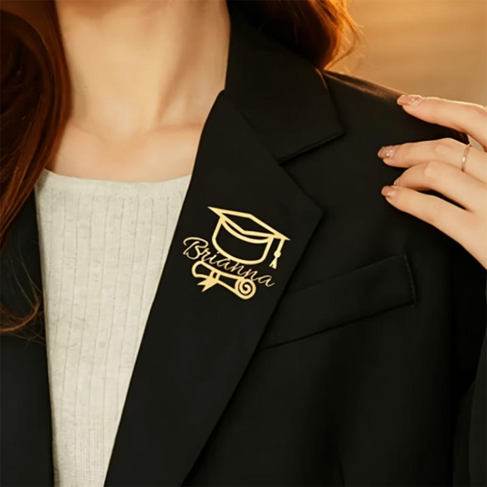 Spersonalizowana broszka do cz – Brooch Pin Gold recenzja i cena