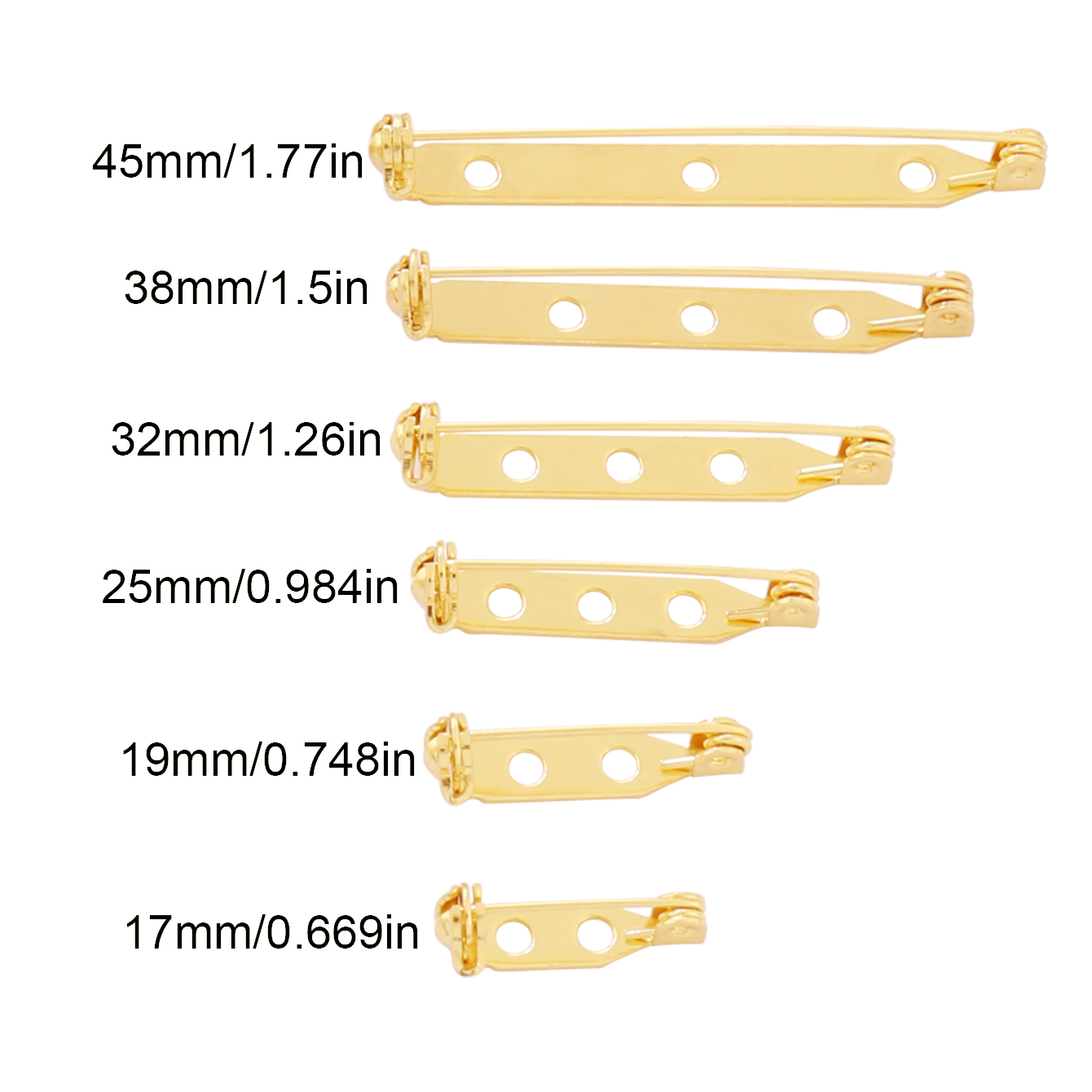 10 szt. Baza klipsu do broszki – Brooch Pin Gold recenzja i cena