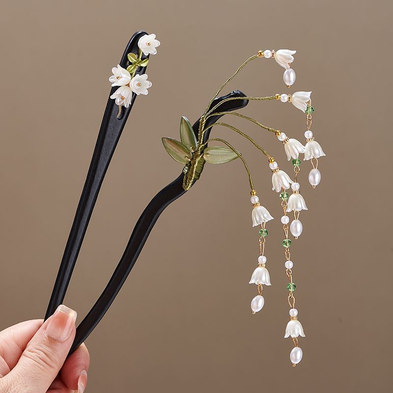 Drewniana spinka do włosów w s – Pearl Hair Pin recenzja i cena
