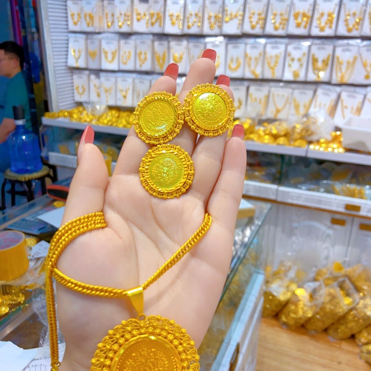 Nowy 24K pozłacany Dubai biżut – Women Accessories Dubai recenzja i cena