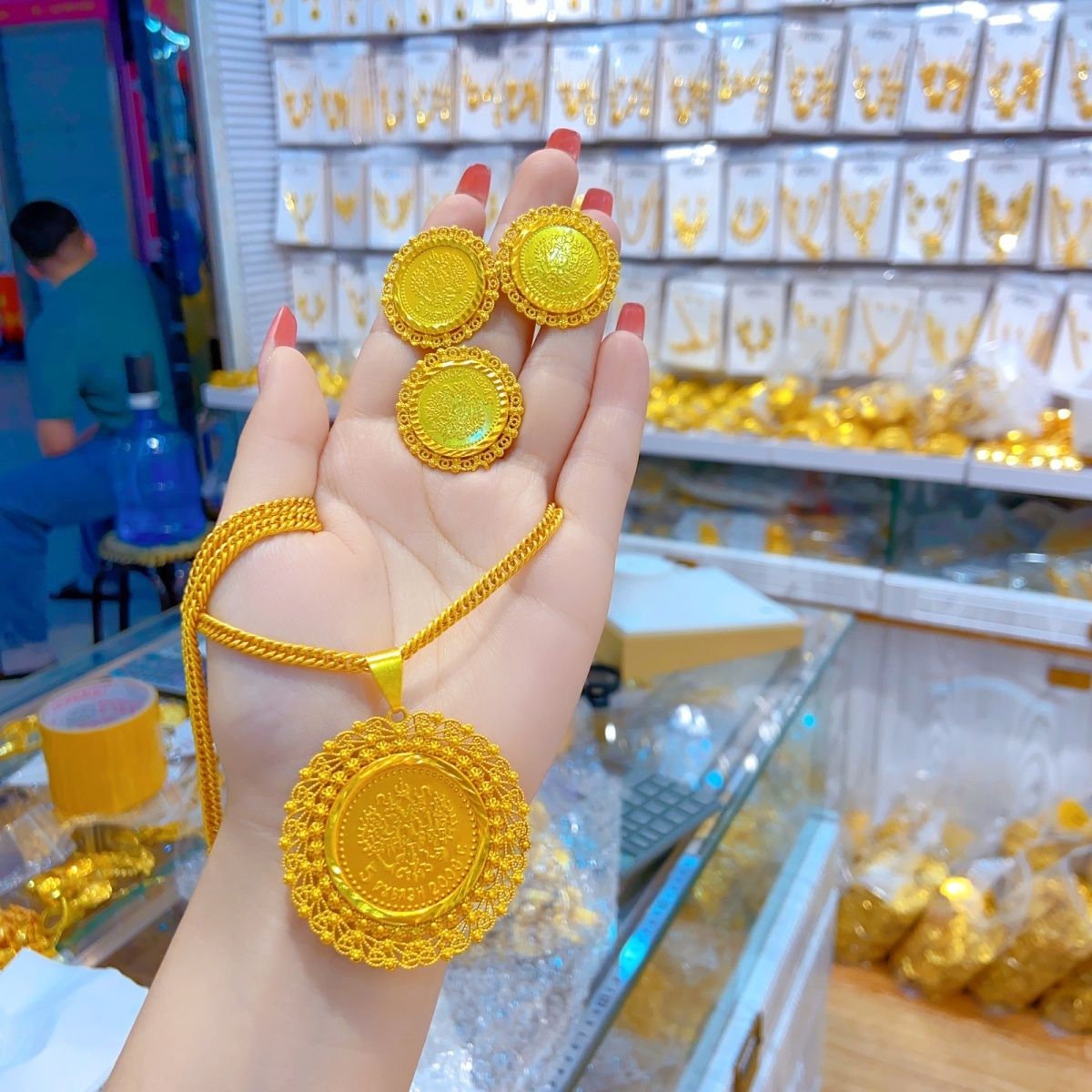 Nowy 24K pozłacany Dubai biżut – Women Accessories Dubai recenzja i cena