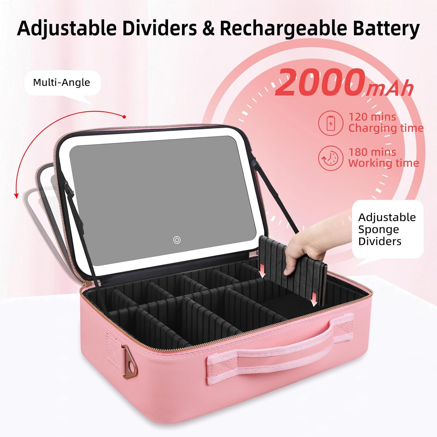 Duża kosmetyczka z lustrem LED – Women Accessories Pouch recenzja i cena