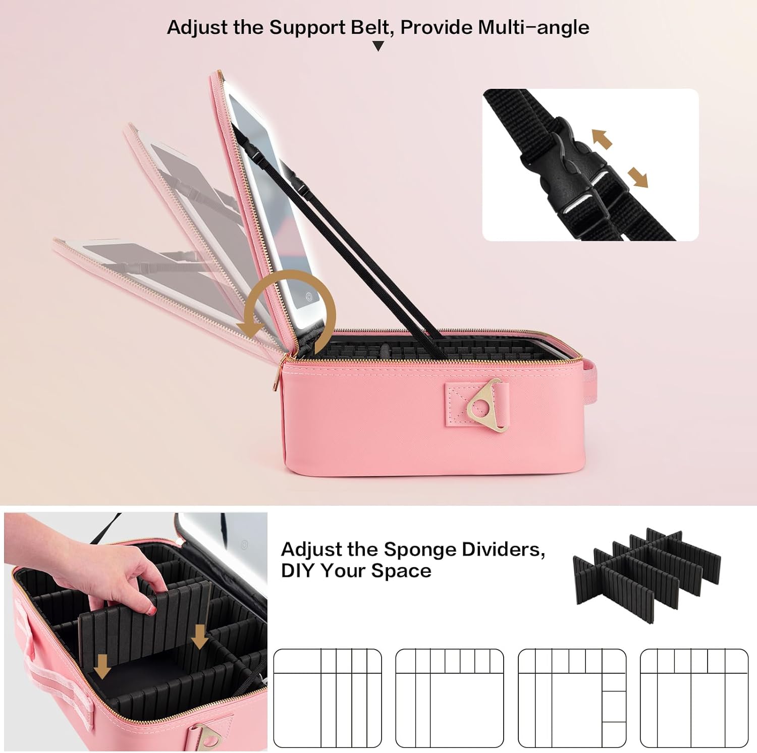 Duża kosmetyczka z lustrem LED – Women Accessories Pouch recenzja i cena